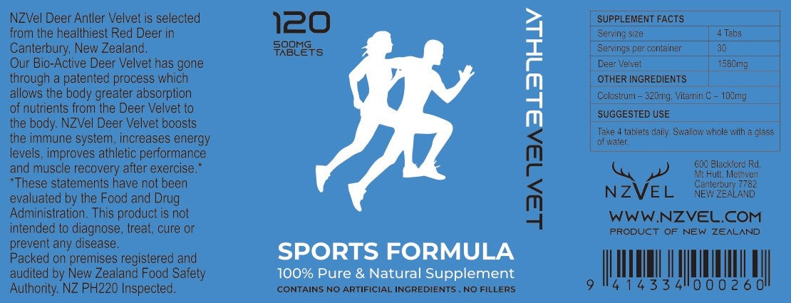 Sports Formula - 120 Deer Velvet Tablets