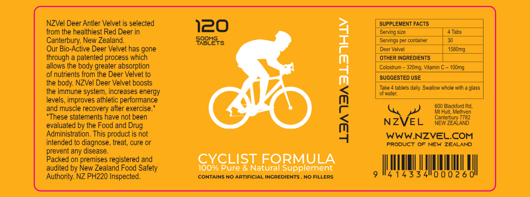 Cyclist Formula - 120 Deer Velvet Tablets