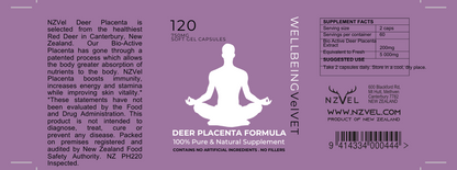 Deer Placenta - 120 Deer Velvet Soft Tablets