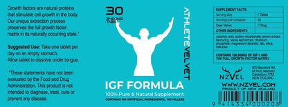 IGF Athlete Formula 30 x 3400NG Deer Velvet Tablets